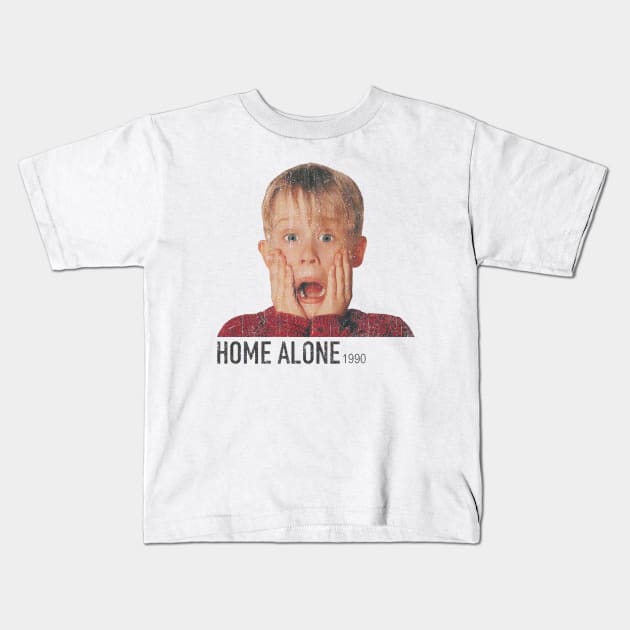 Home Alone Kevin // 90s Retro Style Kids T-Shirt by Ilustra Zee Art